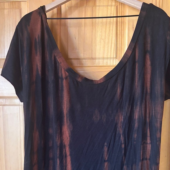 Elegant Black and Brown Maxi Dress - Picture 2 of 5